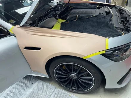 논현 랩핑 벤츠 GT43 전체랩핑 타이니봇 매트 디설트 텐 / 강남, 개포, 양재