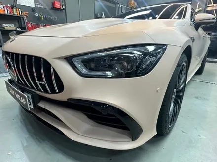 논현 랩핑 벤츠 GT43 전체랩핑 타이니봇 매트 디설트 텐 / 강남, 개포, 양재