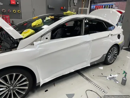 개포랩핑 현대 i40 타이니봇 메탈페인트화이트&쥬시밀크그레이 / 강남, 개포, 양재