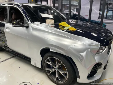 강남랩핑 BMW X5 타이니봇 펄메탈실버 / 강남, 개포, 양재