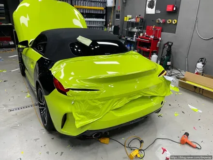 강남랩핑 BMW Z4 라임그린 / 강남, 개포, 양재