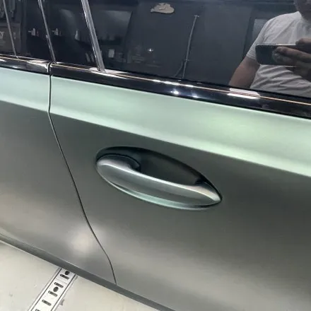논현랩핑 BMW 340i투어링 전체랩핑 타이니봇 매트메탈릭스톤그린 / 강남, 개포, 양재
