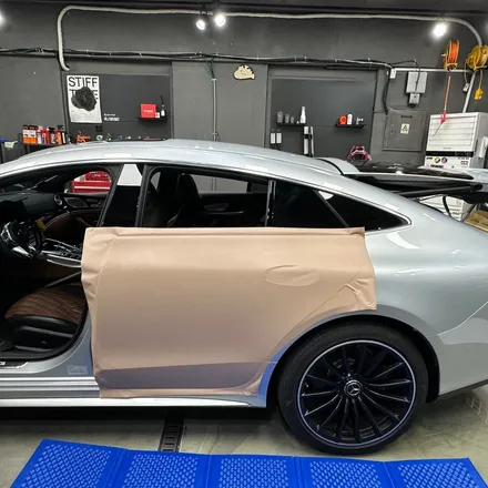 논현 랩핑 벤츠 GT43 전체랩핑 타이니봇 매트 디설트 텐 / 강남, 개포, 양재