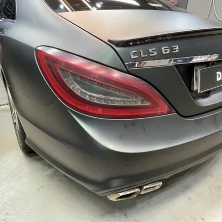 논현랩핑 벤츠 CLS 전체랩핑 타이니봇 매트 갤럭시 더스트 블랙 그린 / 강남, 개포, 양재