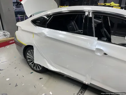 개포랩핑 현대 i40 타이니봇 메탈페인트화이트&쥬시밀크그레이 / 강남, 개포, 양재