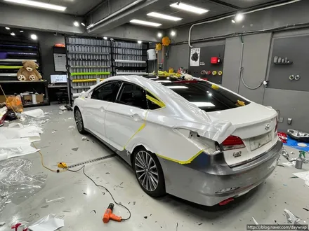 개포랩핑 현대 i40 타이니봇 메탈페인트화이트&쥬시밀크그레이 / 강남, 개포, 양재