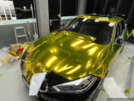 강남랩핑 BMW 1시리즈 타이니봇 골드크롬 / 강남, 개포, 양재