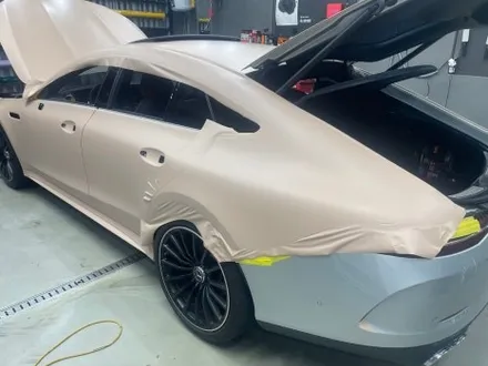 논현 랩핑 벤츠 GT43 전체랩핑 타이니봇 매트 디설트 텐 / 강남, 개포, 양재