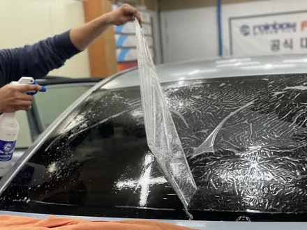 광주썬팅 루마버텍스 첨단과기로점에서 쏘나타 작업기