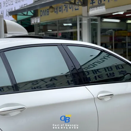 광주 첨단 썬팅 맛집 BMW 5시리즈 썬팅 재시공 레인보우 V70-동부카오디오 DBCARLAB