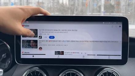 광주 벤츠 GLA 안드로이드 올인원으로 깔끔한 카플레이