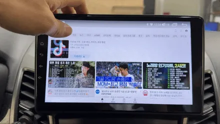 광주 코란도C 카플레이 안드로이드 올인원으로 깔끔한 작업