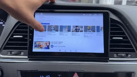 LF 쏘나타 안드로이드 올인원과 애플 카플레이 장착기