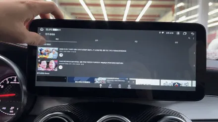 벤츠 GLC 쿠페 12.3인치 안드로이드 올인원 완벽한 마무리