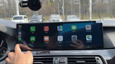 BMW F10 5시리즈 15인치 안드로이드 올인원 깔끔하게 작업해요