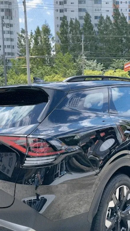 기아 스포티지 광주 신차 검수 및 신차패키지 전문점에서 시공 :)