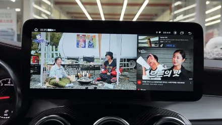 벤츠 GLC 쿠페 12.3인치 안드로이드 올인원 완벽한 마무리