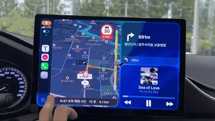 현대 그랜저 IG 13인치 안드로이드 올인원으로 즐기는 카플레이
