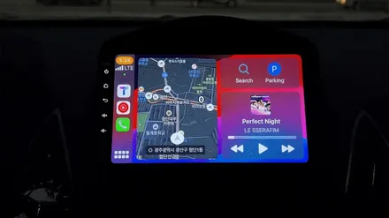 광주 투싼 IX 안드로이드 올인원 시공으로 즐기는 애플 카플레이