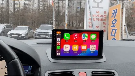 광주 SM3 카플레이는 안드로이드 올인원 설치로 깔끔하게