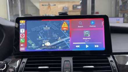 광주 BMW X6 안드로이드 올인원과 카플레이 마감까지 완벽하게