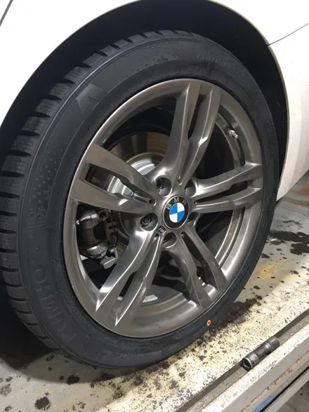 bmw 320d 18인치 스노우 윈터타이어 교체 금호타이어 wp72 스노우타이어가격표 / 서울 강서구 화곡동