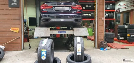 BMW 740d 사계절타이어 교체 추천 미쉐린 올시즌 타이어 / 서울 강서구 화곡동
