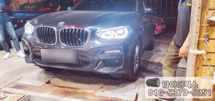 BMW X4 i20 타이어교체 추천 피렐리 런플랫 245 50 19 / 서울 강서구 화곡동