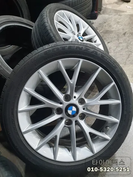 김포 수입타이어 전문점 bmw118d 브릿지스톤 re003 17인치 타이어교체 / 서울 강서구 화곡동