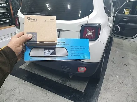 부산후방카메라 해운대후방카메라 지프 레니게이드 룸미러후방카메라 하이패스 타이디카 레이노썬팅 / 부산,해운대구
