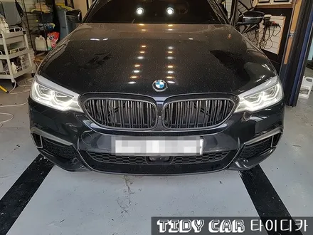 부산신차검수 BMW 프론트립 6D리얼카본하이그로시 부분 랩핑 타이디카 해운대 / 부산,해운대구