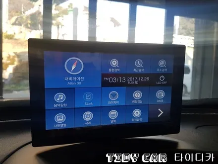 부산썬팅 레이노썬팅 타이디카 해운대 SM3 후방카메라 네비게이션 / 부산,해운대구