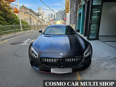 벤츠AMGGT 고광택 사틴블랙 전체랩핑 / 부산,해운대구
