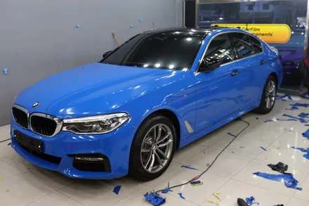 인천랩핑☆bmw530i 스머프변신과정 / 인천 부평동