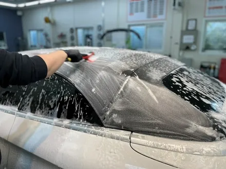 벤츠 C200 카브리올레 소프트탑 코팅&세차 :: 지테크닉I1 천안소프트탑코팅 디코 / 천안시 동남구 신방동