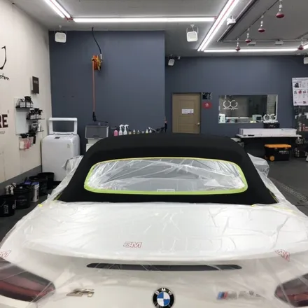 BMW Z4 ug 코팅 :: 천안 디코 코냑 브라운 시트 가죽 코팅, 소프트탑 발수코팅까지! / 천안시 동남구 신방동