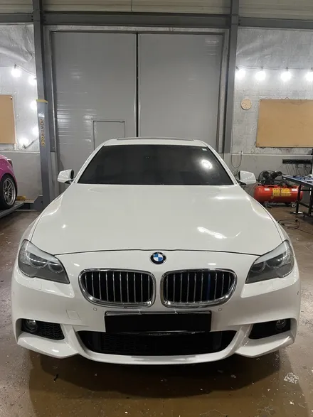 BMW F10 520d PET 피아노블랙 고광택 블랙 루프스킨 랩핑 작업 안산 / 경기 안산