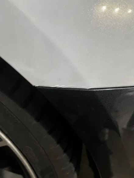 제네시스 G70 사고 랩핑 재시공 다이아몬드 화이트 골드 랩핑 안산 / 경기 안산