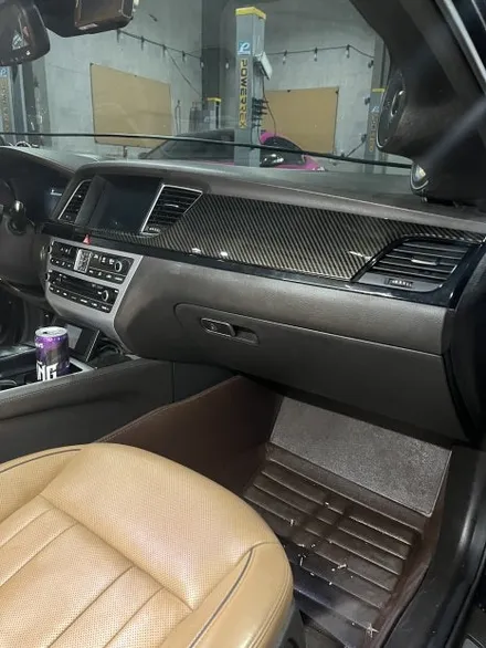 제네시스 G80 대시보드 메꿈작업 및 랩핑 작업 안산 / 경기 안산