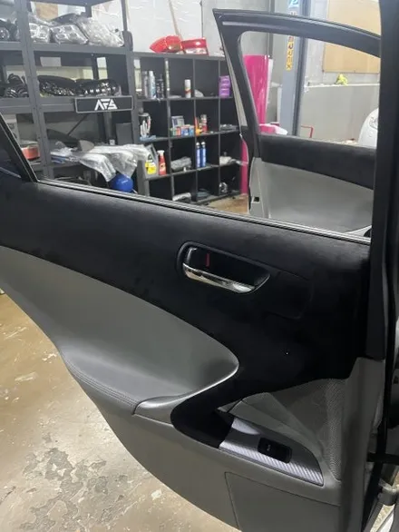 Lexus is250 도어트림 스웨이드 랩핑 작업 안산 / 경기 안산