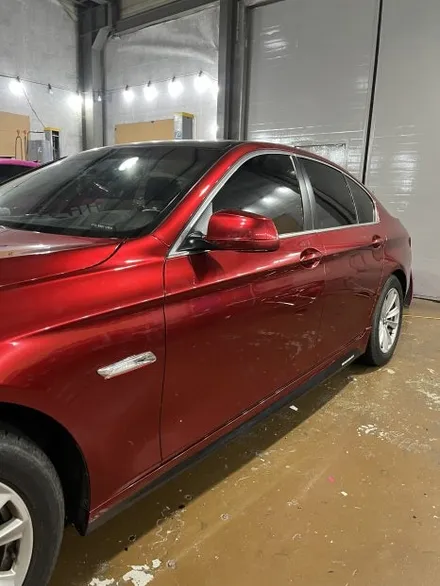 BMW F10 520d 5시리즈 고광택 루비레드 전체랩핑 셀프힐링 하이그로시 작업 / 경기 안산