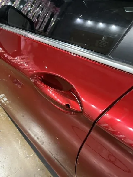 BMW F10 520d 5시리즈 고광택 루비레드 전체랩핑 셀프힐링 하이그로시 작업 / 경기 안산