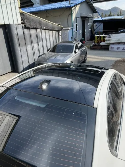 BMW F10 520d PET 피아노블랙 고광택 블랙 루프스킨 랩핑 작업 안산 / 경기 안산