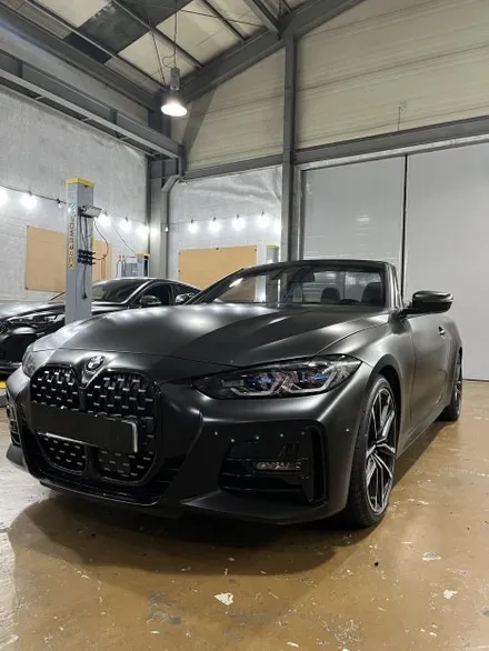 BMW 4시리즈 (G26) 사틴블랙 전체랩핑 / 경기 안산