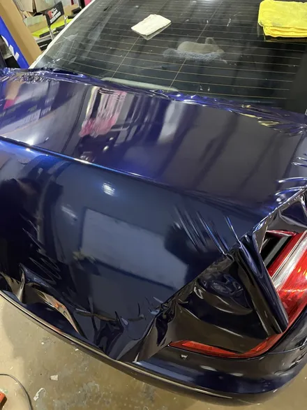 재규어 XJL CYS Film BMW 탄자나이트 블루 전체랩핑, 실내버튼류 복원, 실내 우드 죽이기 랩핑 작업 안산 / 경기 안산