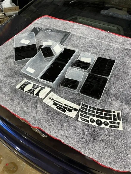 재규어 XJL CYS Film BMW 탄자나이트 블루 전체랩핑, 실내버튼류 복원, 실내 우드 죽이기 랩핑 작업 안산 / 경기 안산