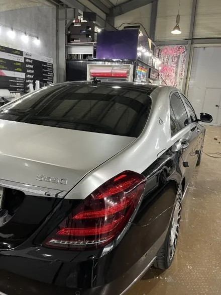 벤츠 S클래스 W222 마이바흐 투톤 Maybach 듀오톤 duo ton CYS Film Light Champagne Gold 라이트샴페인골드 랩핑 안산 / 경기 안산