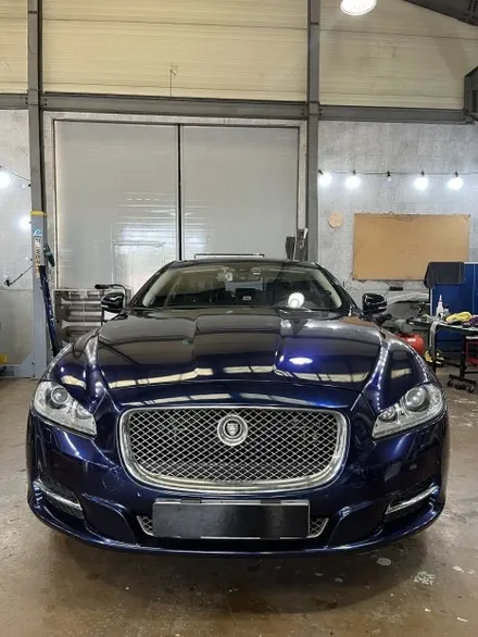 재규어 XJL CYS Film BMW 탄자나이트 블루 전체랩핑, 실내버튼류 복원, 실내 우드 죽이기 랩핑 작업 안산 / 경기 안산