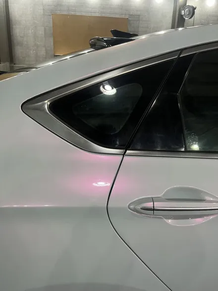 제네시스 DH G80 PET White to Pink 전체랩핑 전체제거 사고수리 번호판등 교환 스포일러 글라스윙 장착 튜닝 안산 / 경기 안산