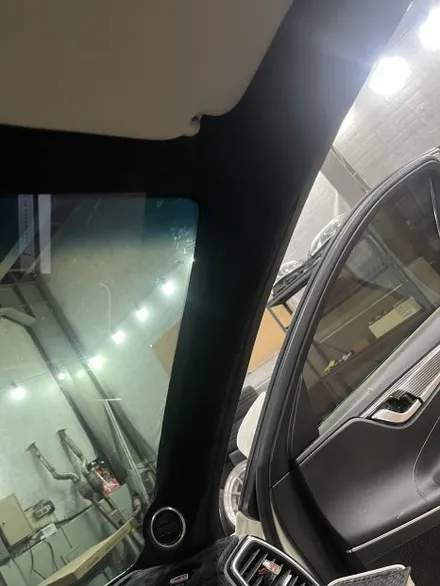 실내 A필러 스웨이드 랩핑 작업 / 경기 안산